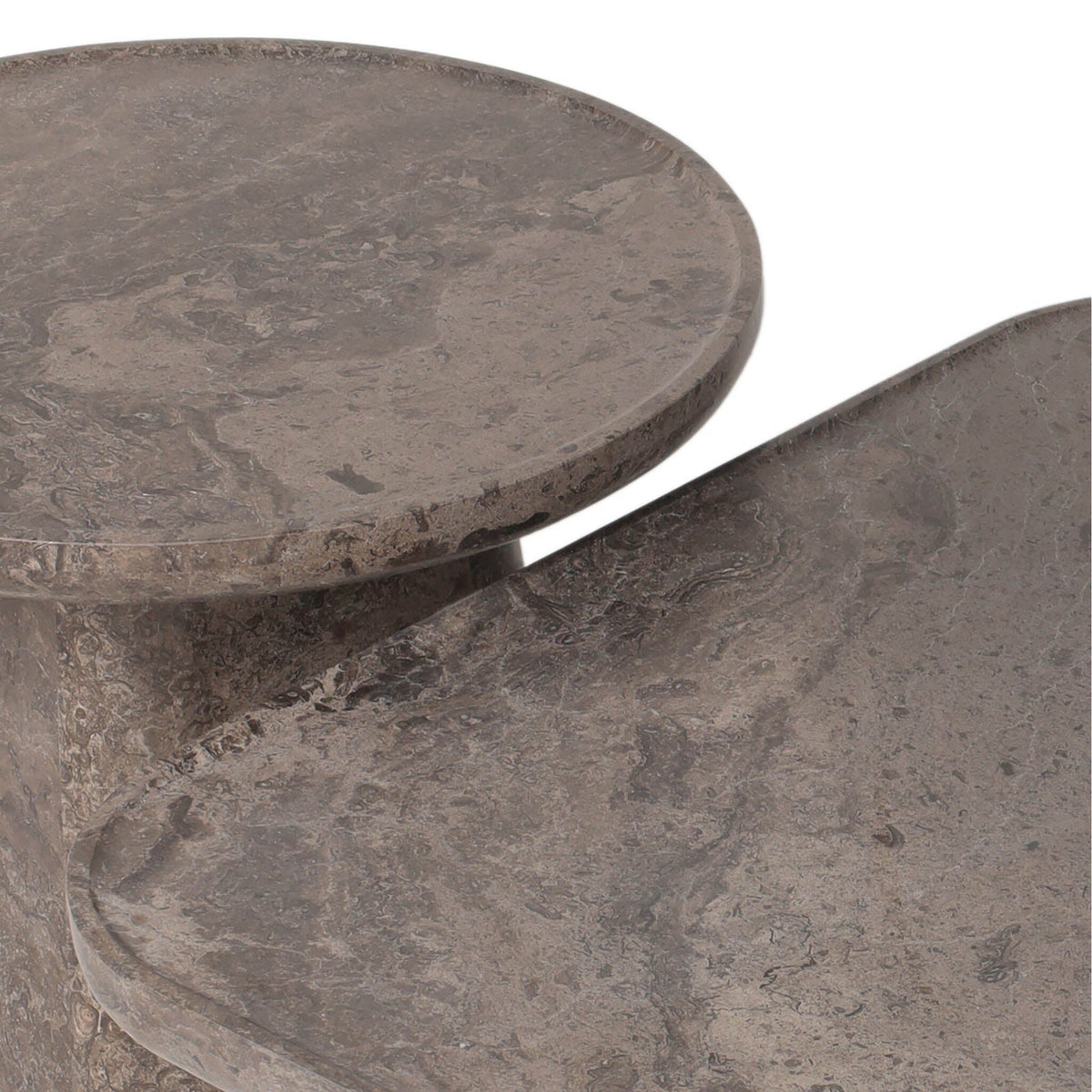 Zane Coffee Table Set - Warm Gray Marble