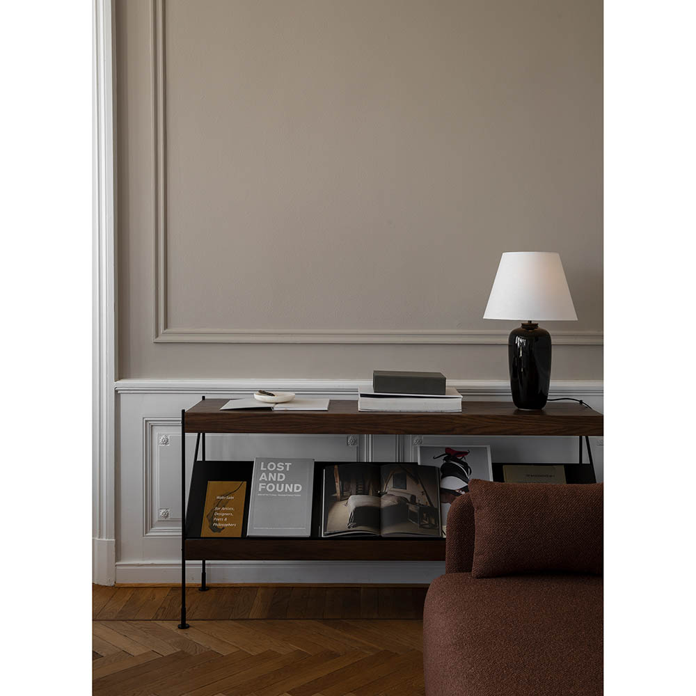 Zet Storage System 27.6''H - Black Steel, Natural Oak
