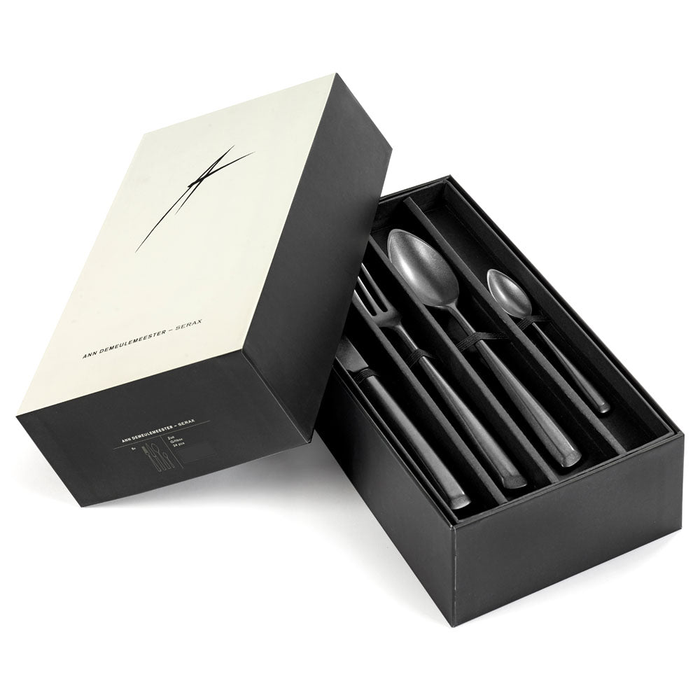 Zoe Flatware 24pc Set - Anthracite
