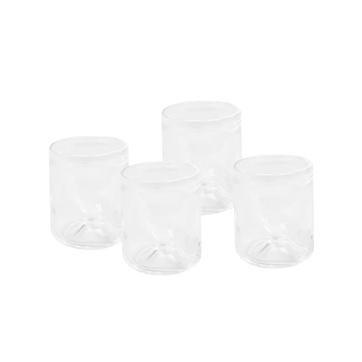 0405 Glass Set of Four - Clear, Small
