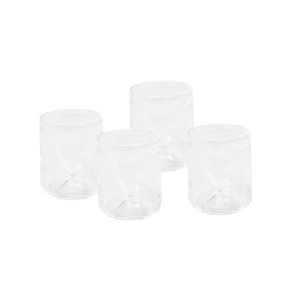 0405 Glass Set of Four - Clear, Small