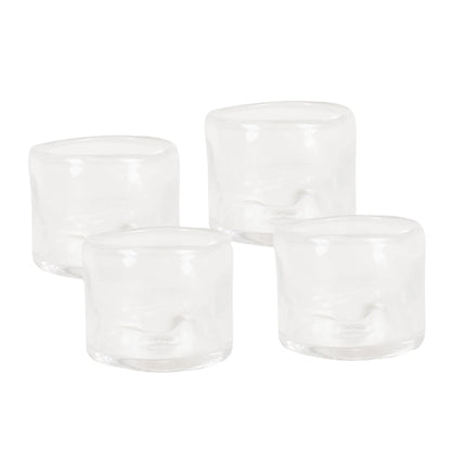 0405 Glass Set of Four - Clear, Wide