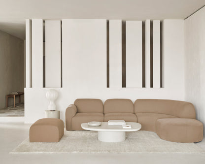 Bulky Modular Sofa Set No 6 - Light Sepia
