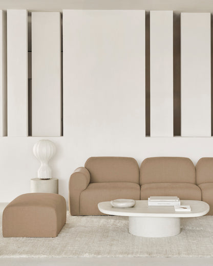 Bulky Modular Sofa Set No 2 - Light Sepia