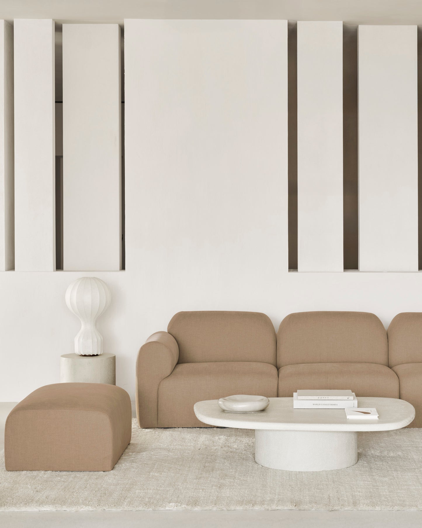 Bulky Modular Sofa Set No 5 - Light Sepia