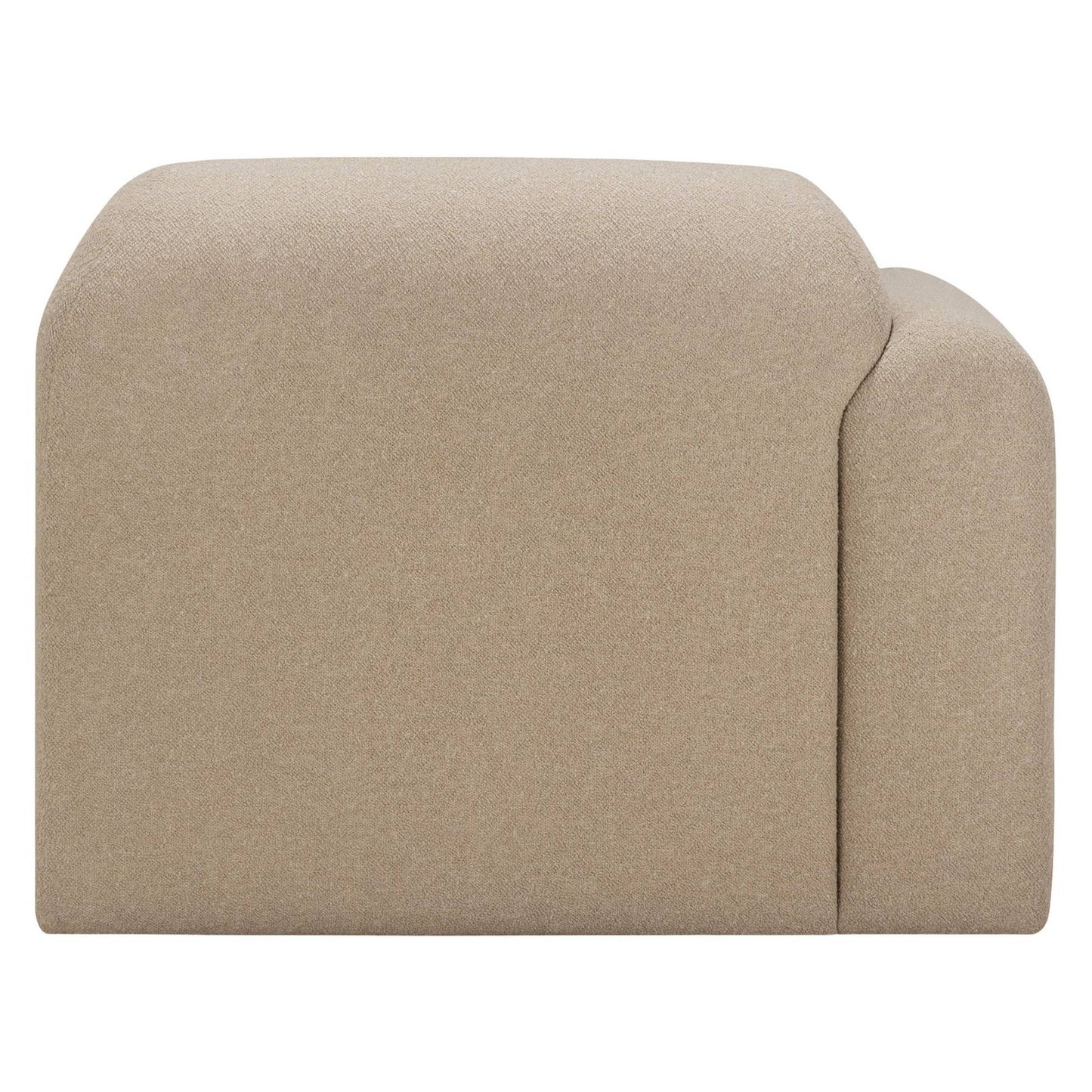 Bulky End Seater With Right Arm Modular Sofa - Almond