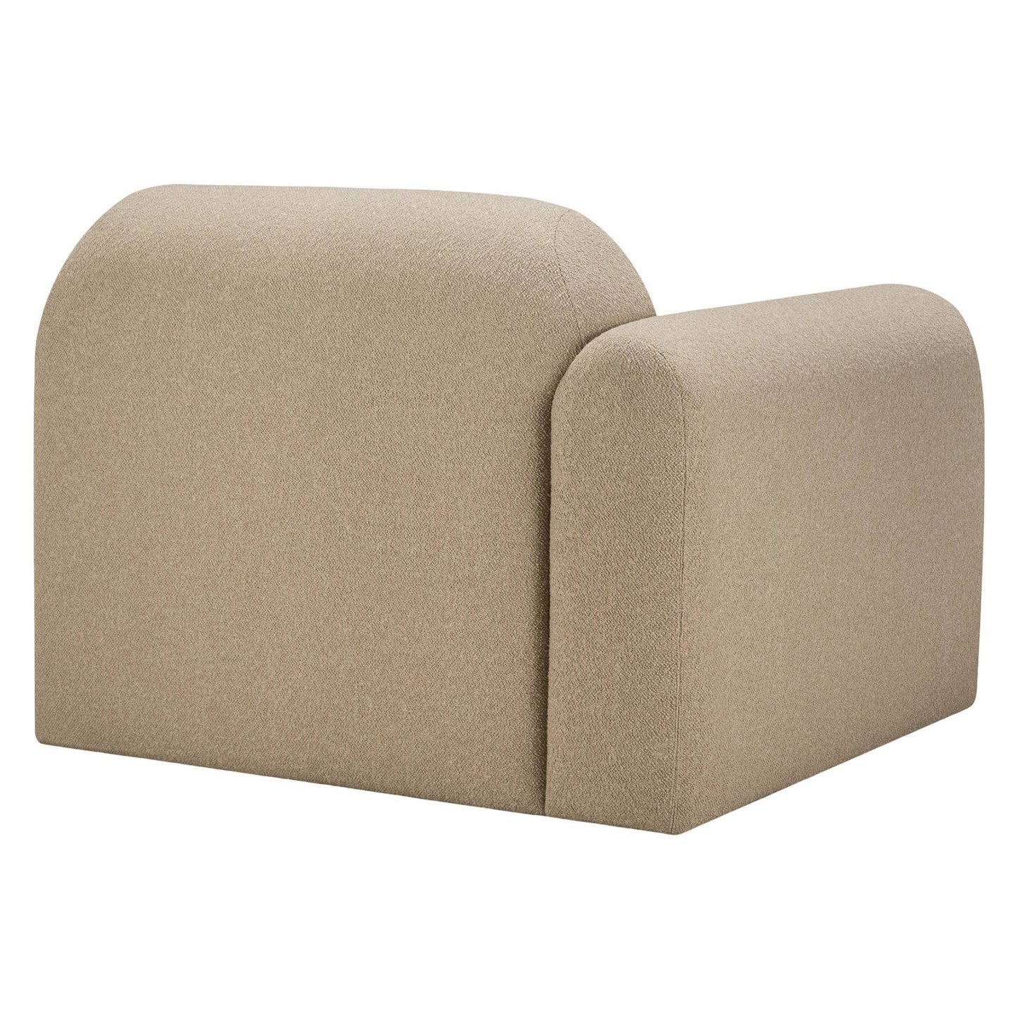 Bulky End Seater With Right Arm Modular Sofa - Almond