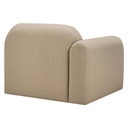 Bulky End Seater With Right Arm Modular Sofa - Almond