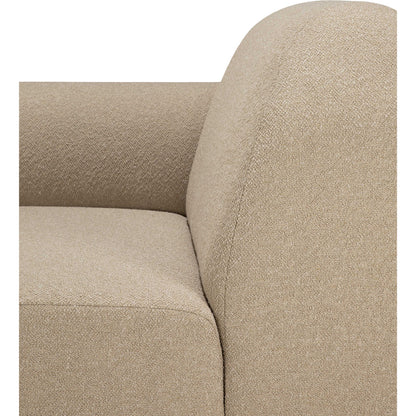 Bulky End Seater With Right Arm Modular Sofa - Almond