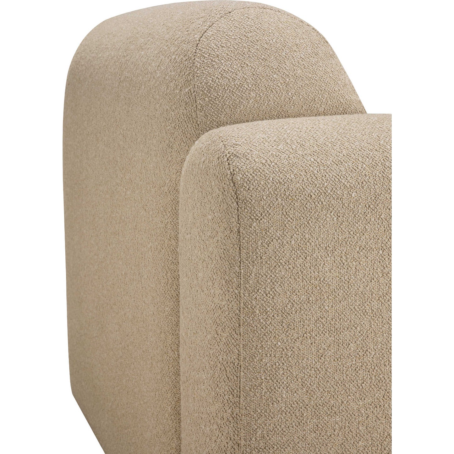 Bulky End Seater With Right Arm Modular Sofa - Almond