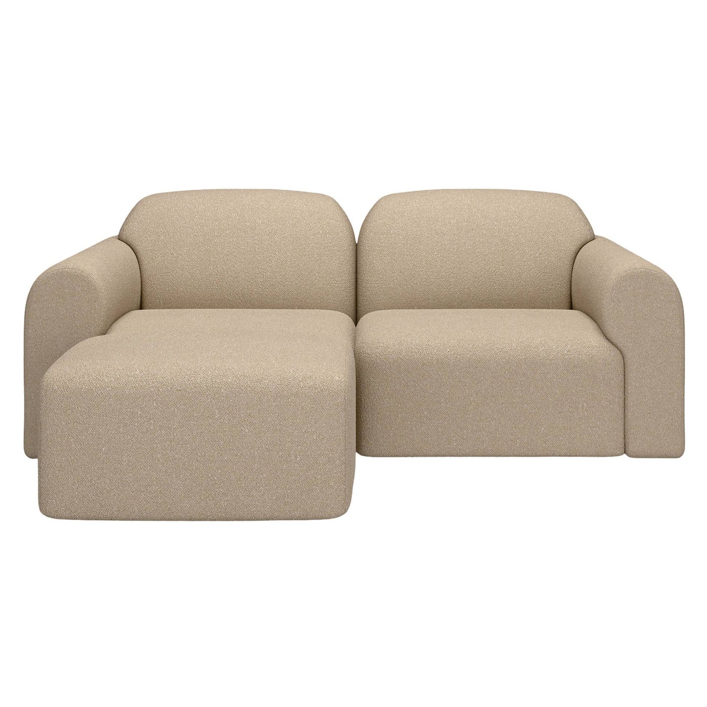 Bulky End Seater With Right Arm Modular Sofa - Almond