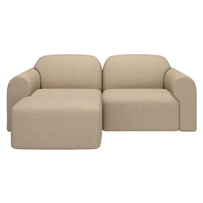 Bulky End Seater With Right Arm Modular Sofa - Almond