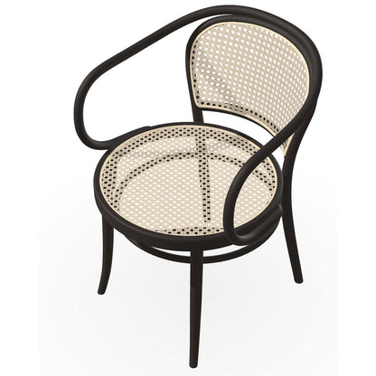 33 Arm Chair Cane - Wood