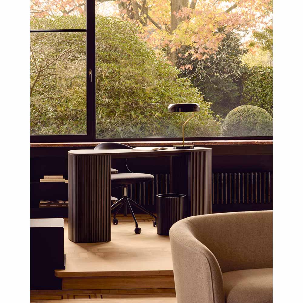 Roller Max Desk - Dark Brown Mahogany