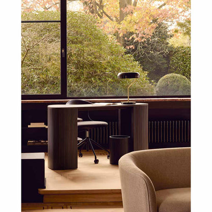 Roller Max Desk - Dark Brown Mahogany