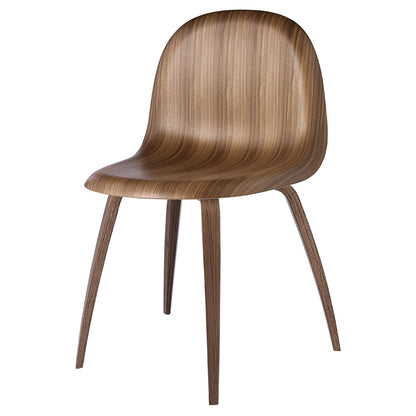 3D Unupholstered Dining Chair - American Walnut
