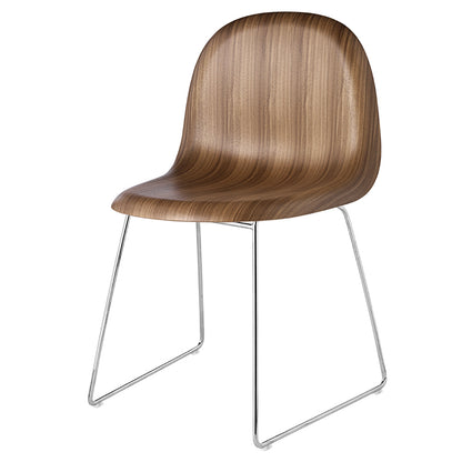 3D Unupholstered Dining Chair