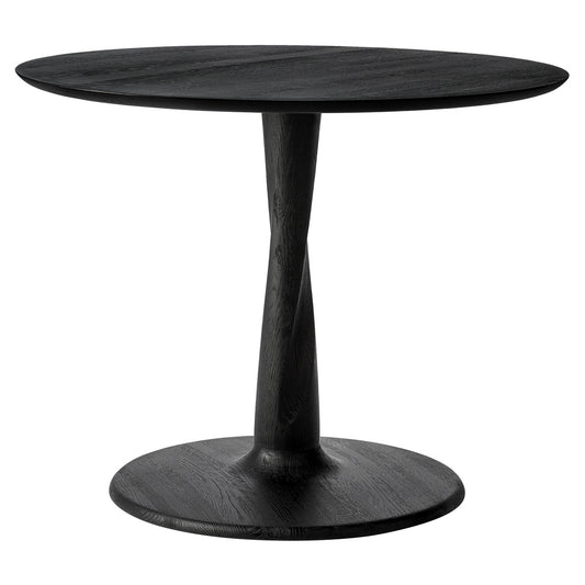 Torsion Dining Table - Black Oak, Low