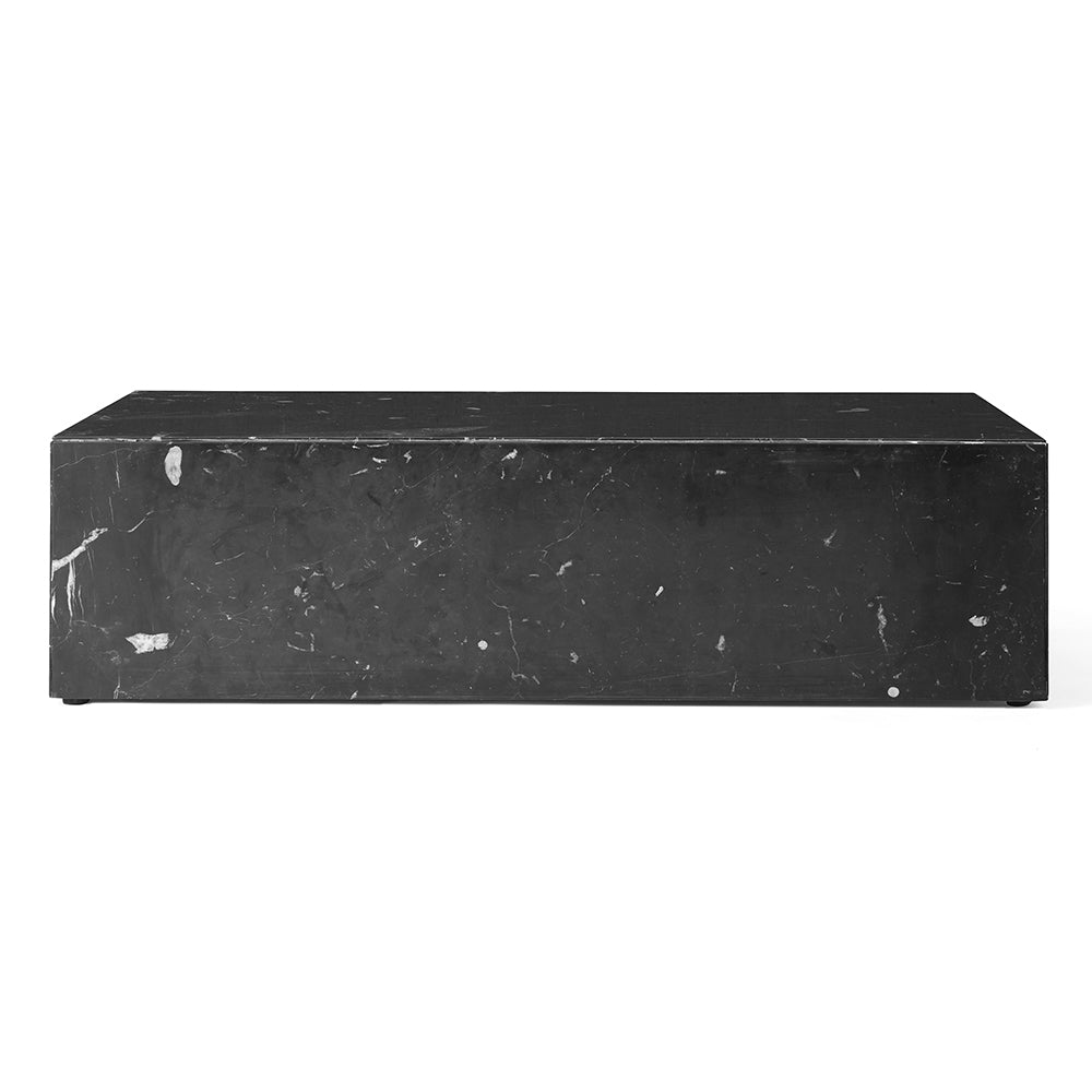 Plinth Low Marble Table - Black