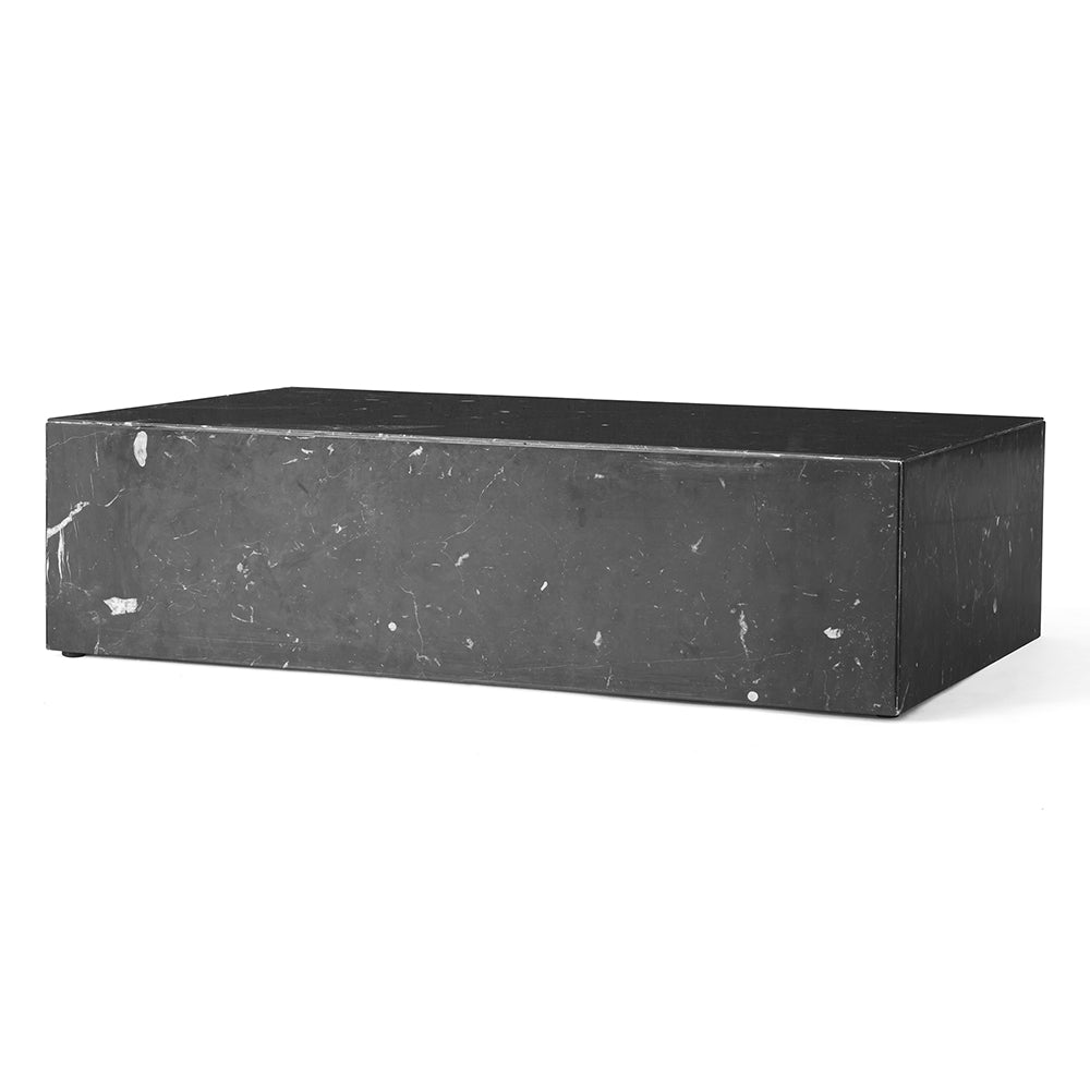 Plinth Low Marble Table - Black