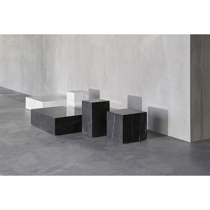 Plinth Low Marble Table - Black