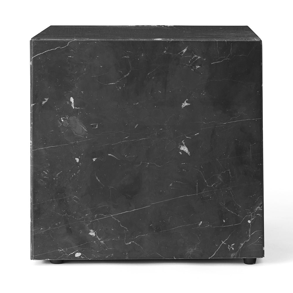 Plinth Cubic Marble Table - Black