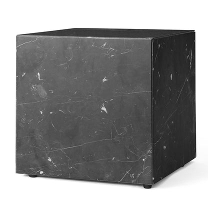 Plinth Cubic Marble Table - Black