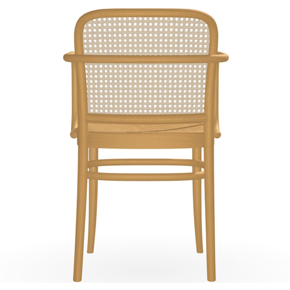 811 Arm Chair Cane Back - Wood