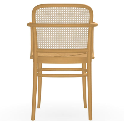 811 Arm Chair Cane Back - Wood