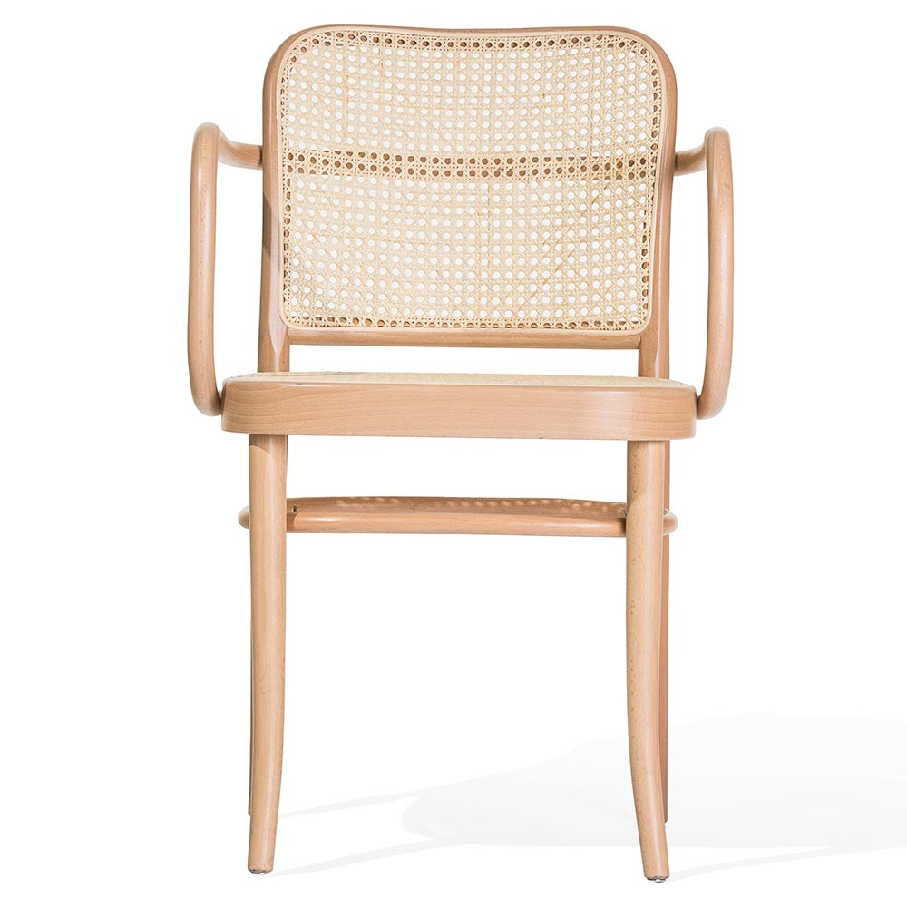 811 Arm Chair Cane - Wood