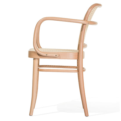 811 Arm Chair Cane - Wood