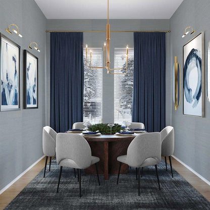 Sisal Tonal Hues Grasscloth Wallpaper - Gray on Light Blue