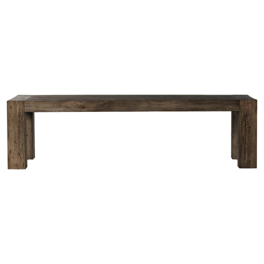 Abaso Dining Table - Ebony Rustic Wormwood Oak