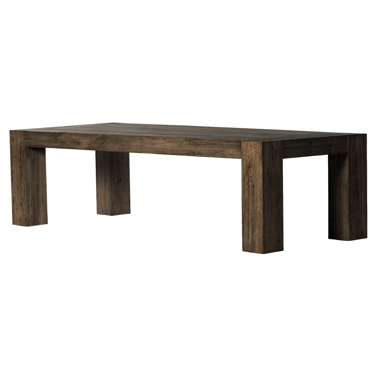 Abaso Dining Table - Ebony Rustic Wormwood Oak
