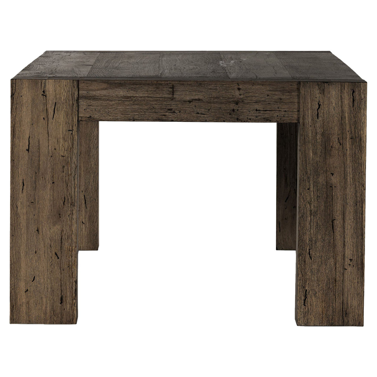 Abaso Dining Table - Ebony Rustic Wormwood Oak