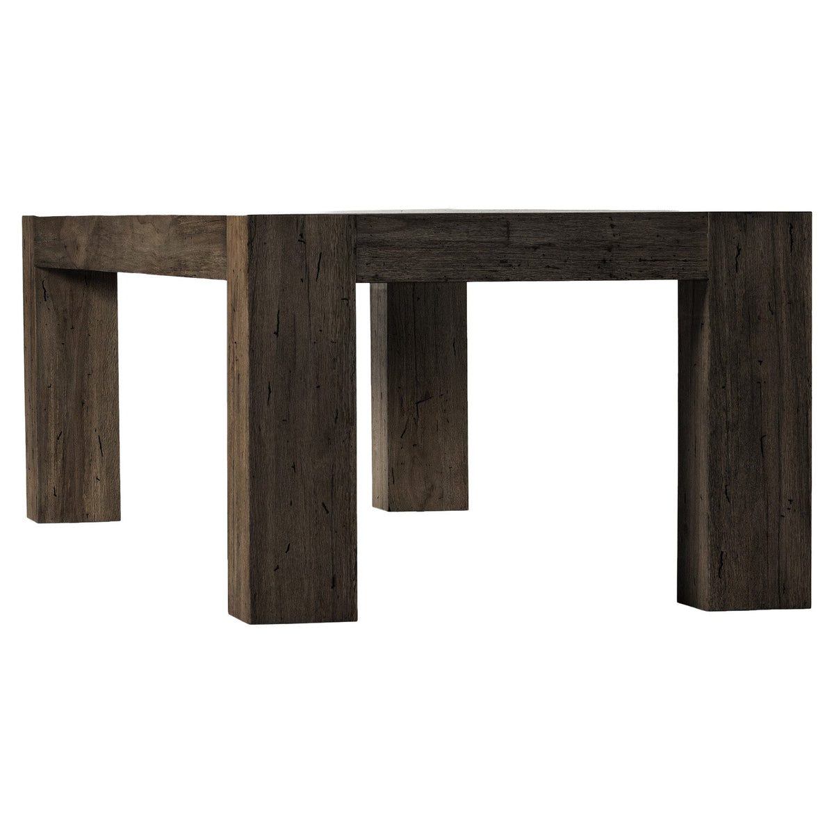 Abaso Dining Table - Ebony Rustic Wormwood Oak