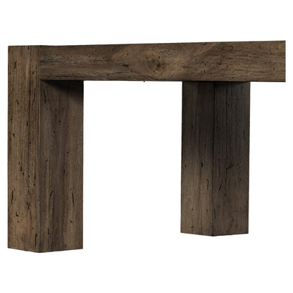 Abaso Dining Table - Ebony Rustic Wormwood Oak
