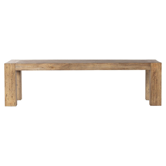 Abaso Dining Table - Rustic Wormwood Oak