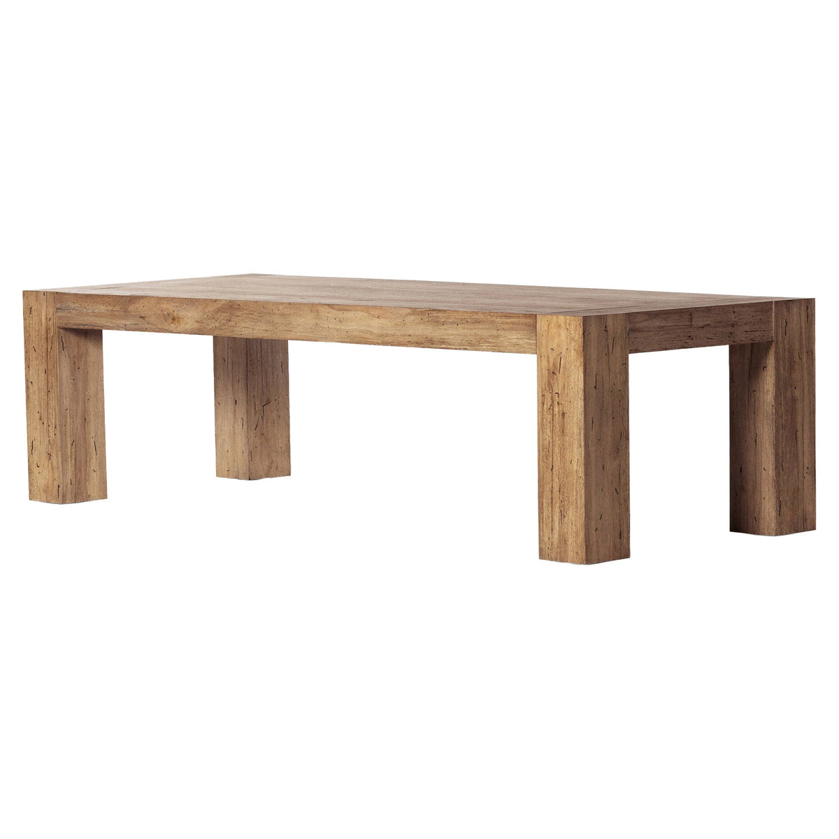 Abaso Dining Table - Rustic Wormwood Oak