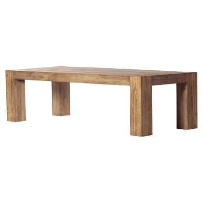 Abaso Dining Table - Rustic Wormwood Oak