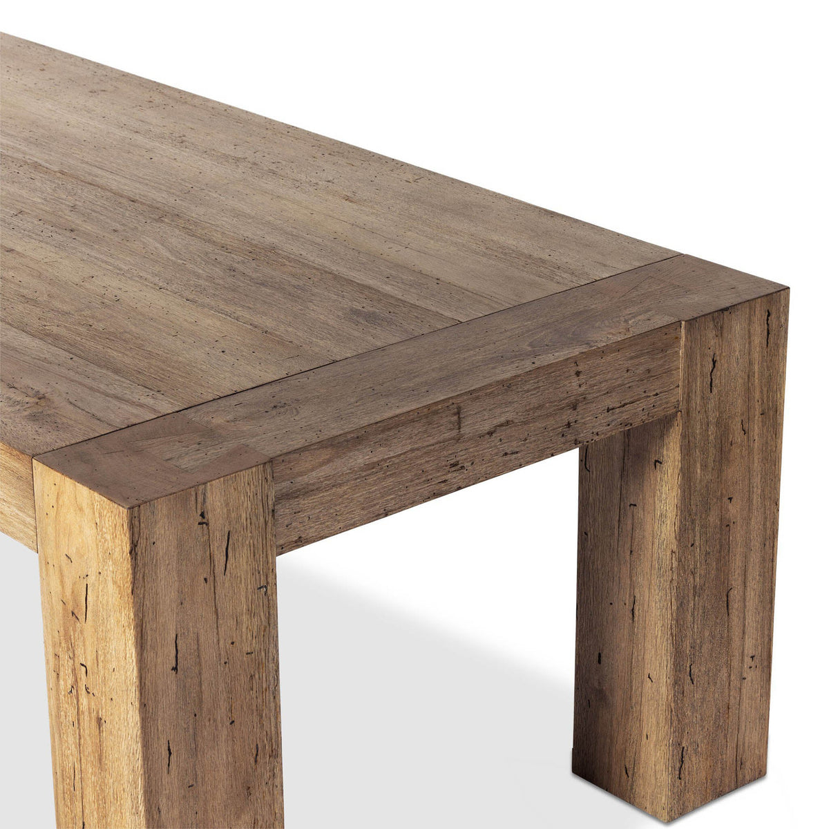 Abaso Dining Table - Rustic Wormwood Oak