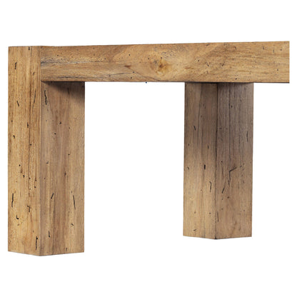 Abaso Dining Table - Rustic Wormwood Oak