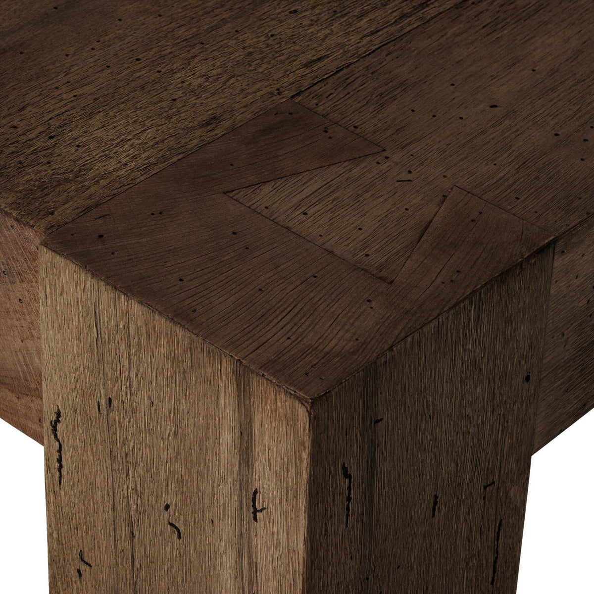 Abaso Rectangular Coffee Table - Ebony Rustic Wormwood Oak - 40"W