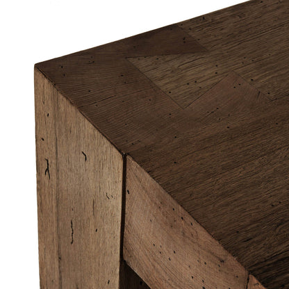 Abaso Rectangular Coffee Table - Ebony Rustic Wormwood Oak - 40"W