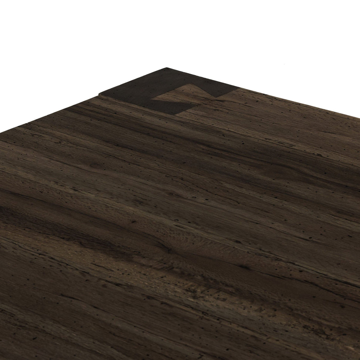 Abaso Rectangular Coffee Table - Ebony Rustic Wormwood Oak - 55"W