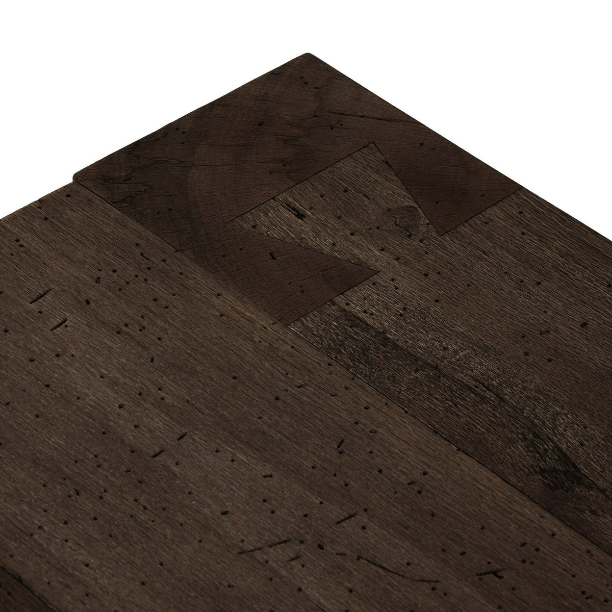 Abaso Rectangular Coffee Table - Ebony Rustic Wormwood Oak - 70"W