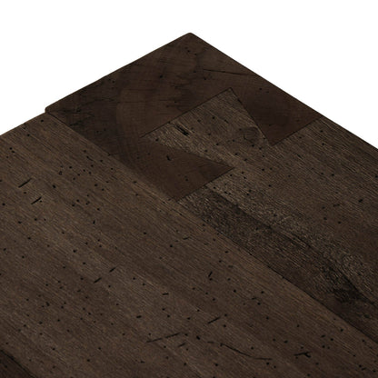 Abaso Rectangular Coffee Table - Ebony Rustic Wormwood Oak - 70"W