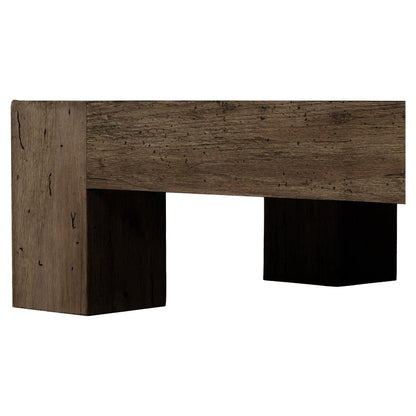 Abaso Rectangular Coffee Table - Ebony Rustic Wormwood Oak - 70"W