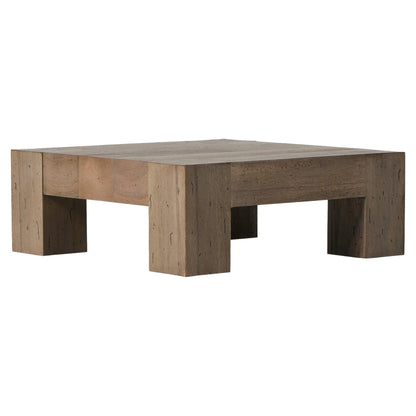 Abaso Rectangular Coffee Table - Rustic Wormwood Oak - 40"W