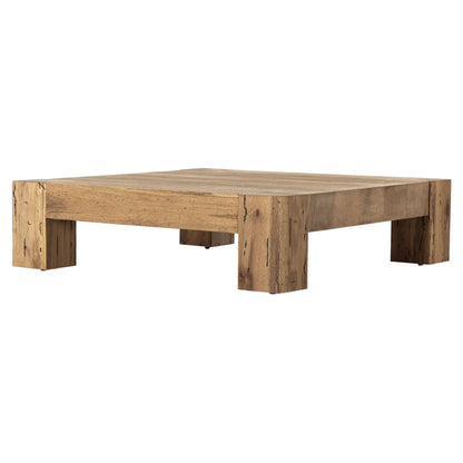 Abaso Rectangular Coffee Table - Rustic Wormwood Oak - 55"W